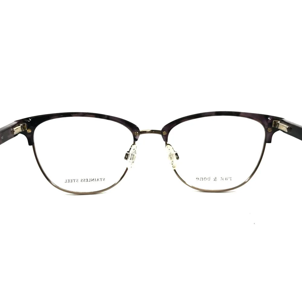 Rag & Bone Eyeglasses Frames RNB3060/G HKZ Purple Tortoise Gold 52-17-140
